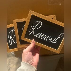Reserved Seating Wedding Sign Signage Decor
